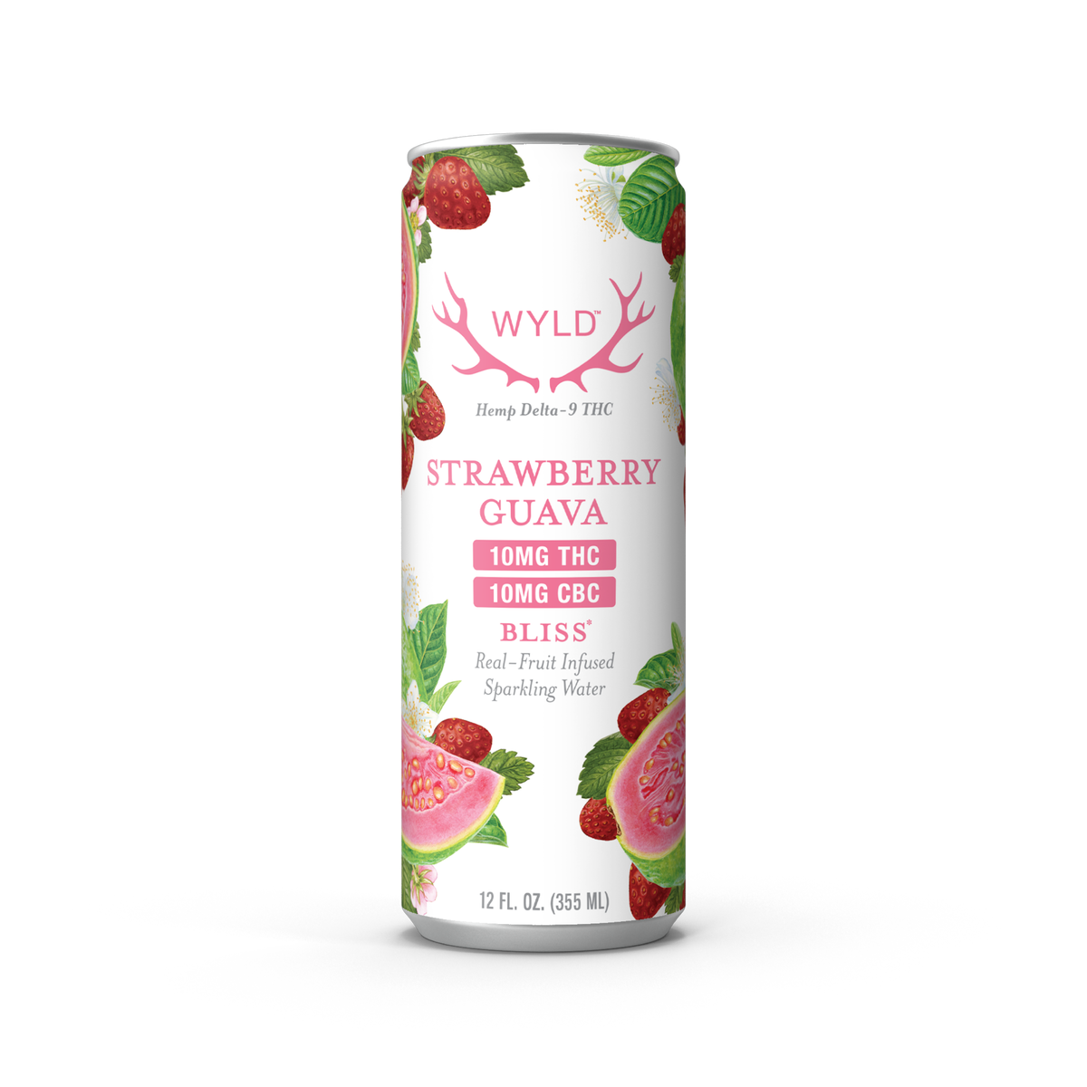 Wyld Strawberry Guava THC and CBC Sparkling Water